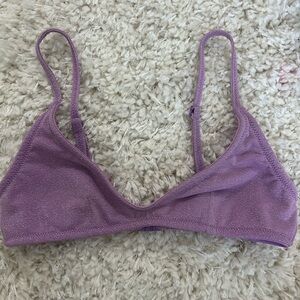Triangle purple swim top XS